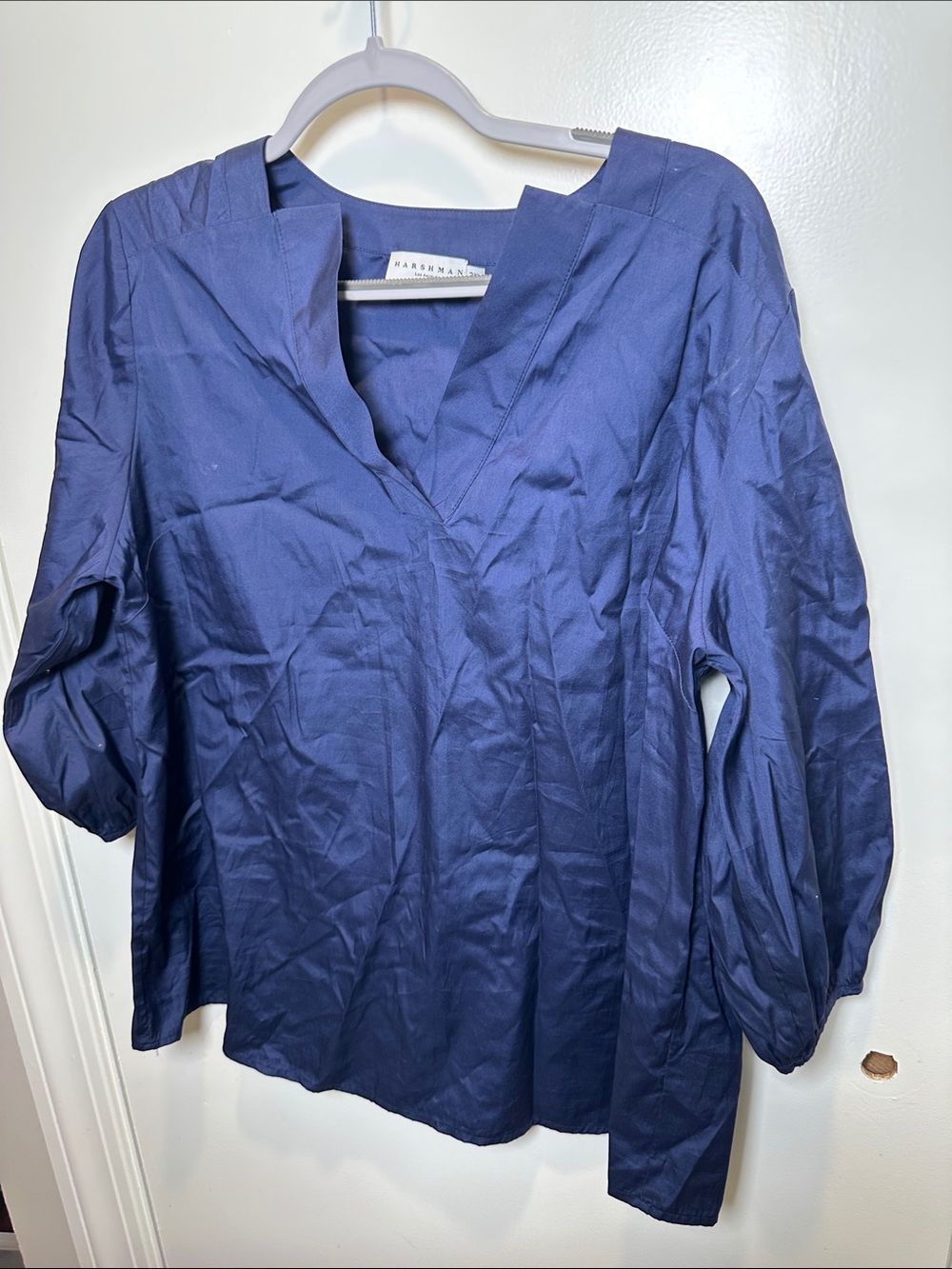 Harshman Navy Split-Neck Tunic Top (54)